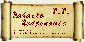 Mahailo Međedović vizit kartica